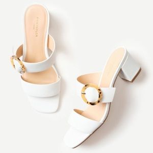 NWT Ann Taylor Factory Mule Block Heels